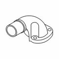 Aftermarket A- Fits Massey Ferguson Parts ELBOW EXHAUST 231, 240P 7000805M1